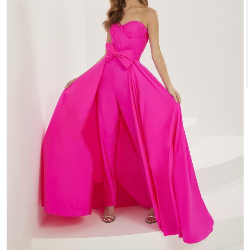 Christina Wu Jumpsuit with Overskirt